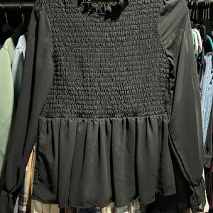 Elegant Black Women's Top Size Medium